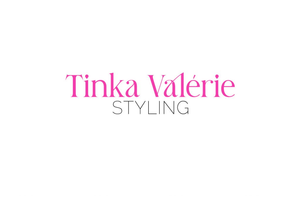 Tinka Valérie Styling Logo in Pink und schwarz